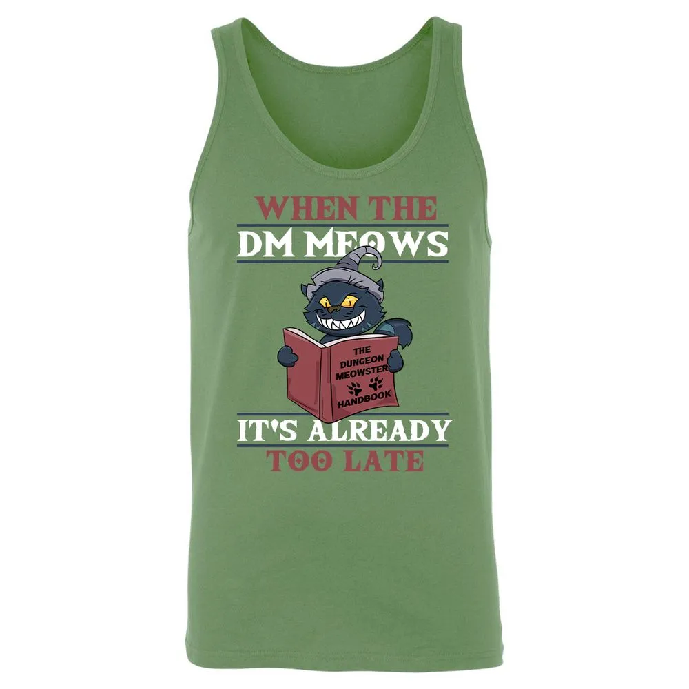 When The DM Meow Unisex Jersey Tank - Leaf - 10