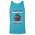 When The DM Meow Unisex Jersey Tank - Aqua Triblend - 3