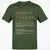 Lecturer Stats Classic Unisex T-Shirt - Military Green - 6