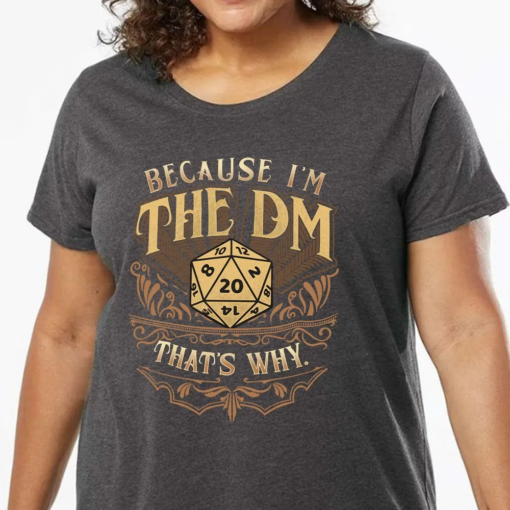 Because I'm The Dm That's Why Ladies Curvy Jersey - model - 0