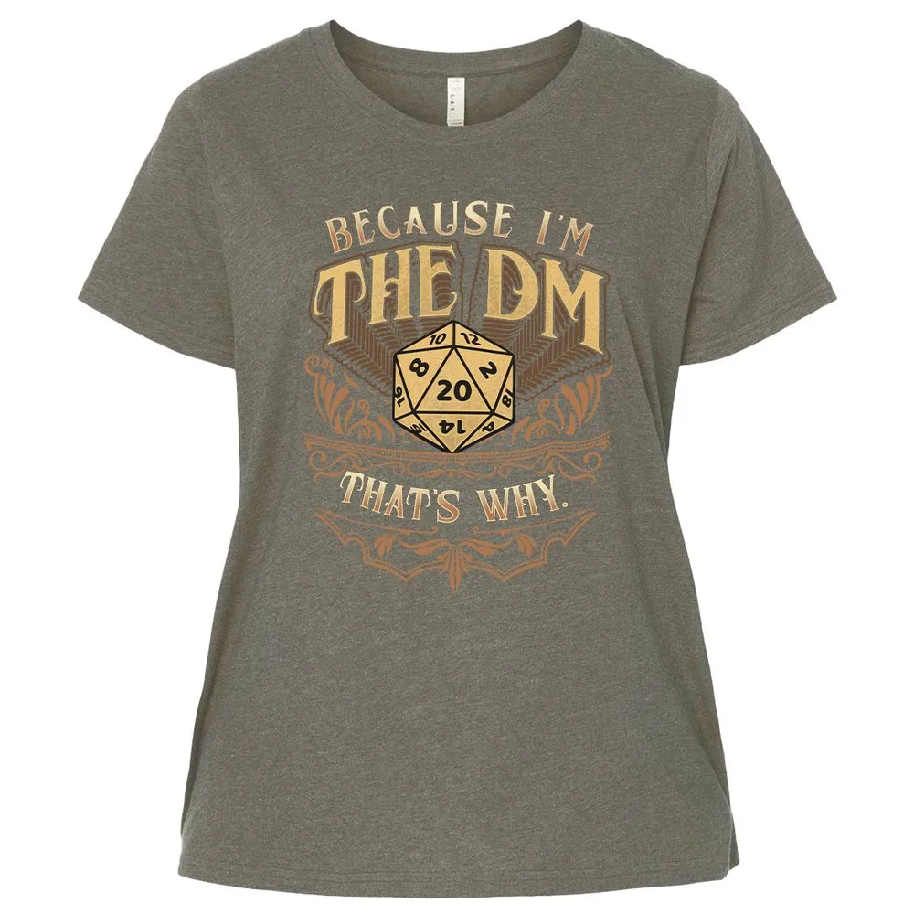 Because I'm The Dm That's Why Ladies Curvy Jersey - Bamboo Blackout - 2