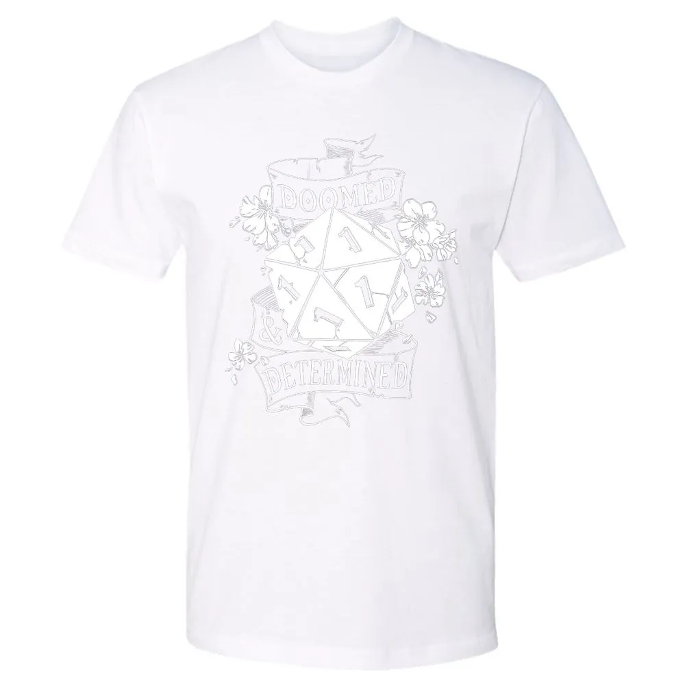 Doomed Determined Premium Unisex T-Shirt - White - 4