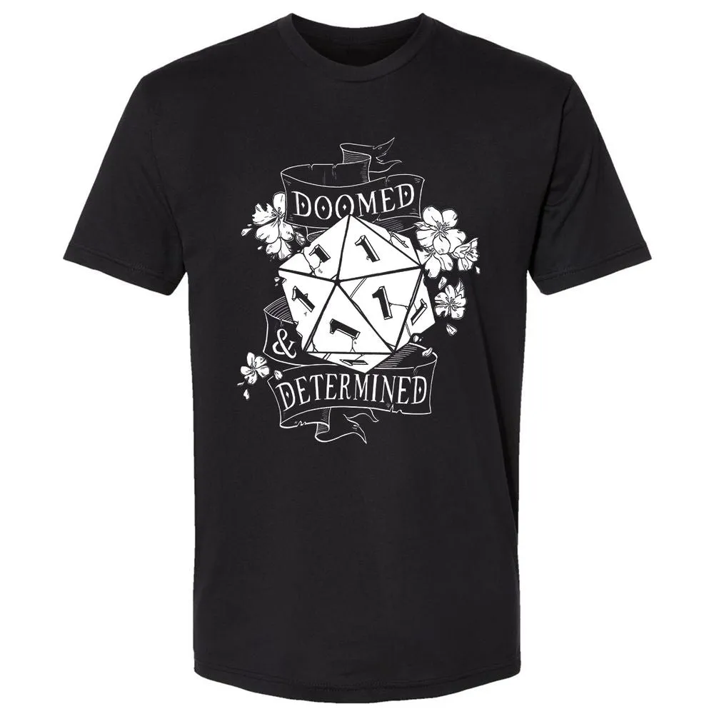 Doomed Determined Premium Unisex T-Shirt - Black - 5