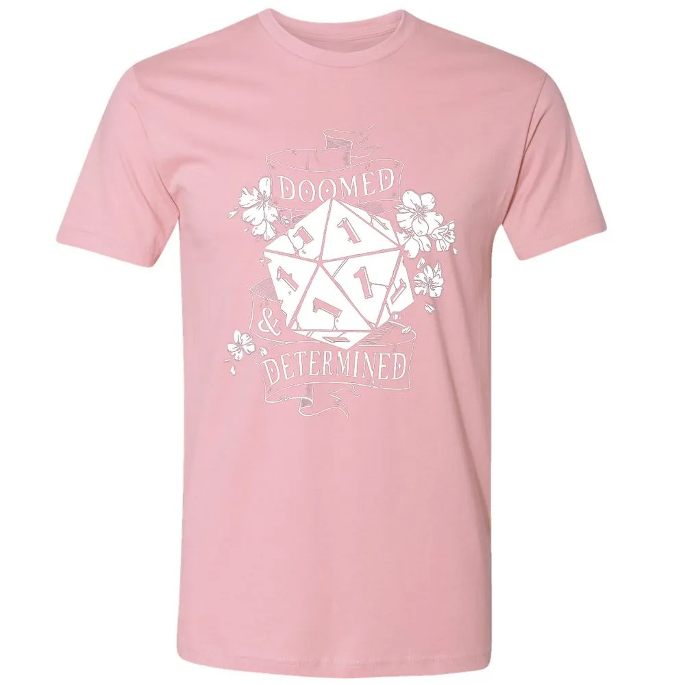 Doomed Determined Premium Unisex T-Shirt - Light Pink - 3