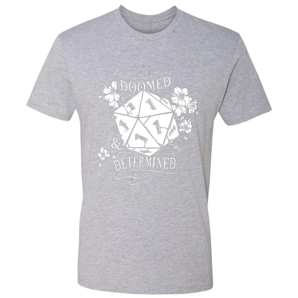 Doomed Determined Premium Unisex T-Shirt - Heather Grey - 9