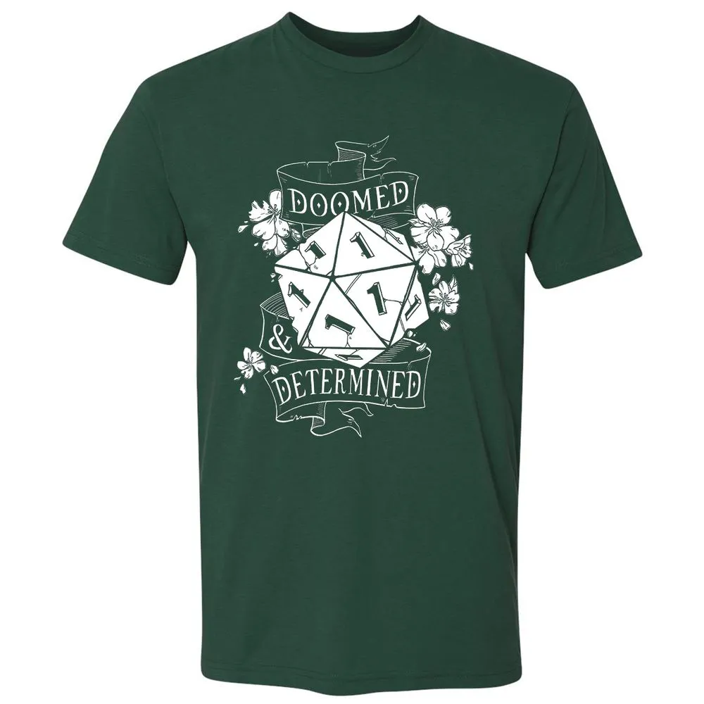 Doomed Determined Premium Unisex T-Shirt - Forest Green - 13