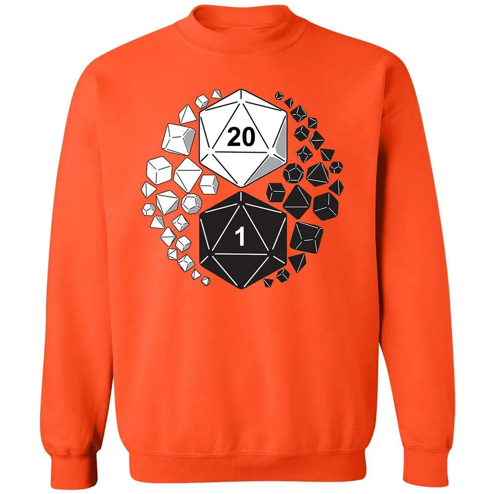Gaming Yin Yang Classic Unisex Sweatshirt - Orange - 10