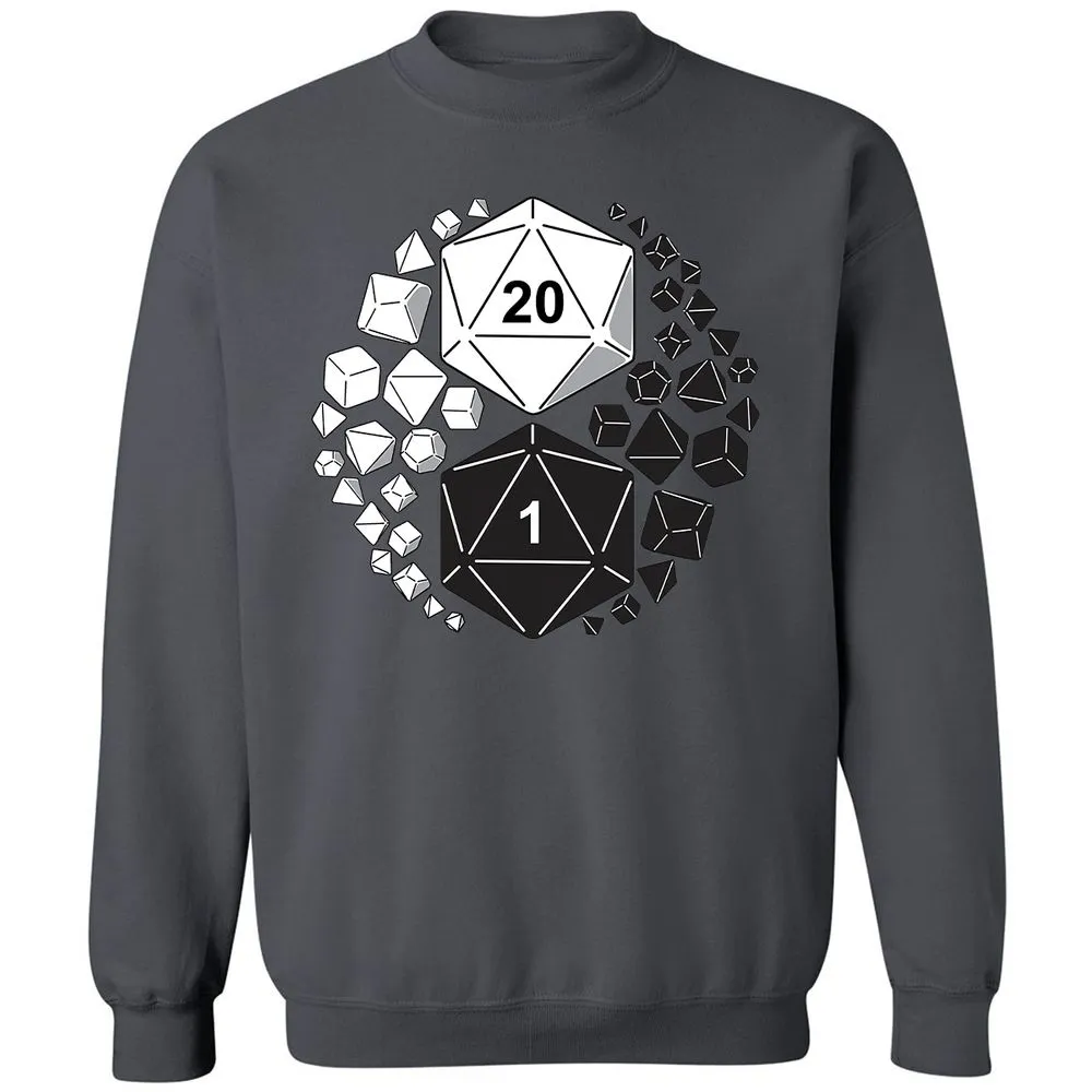 Gaming Yin Yang Classic Unisex Sweatshirt - Charcoal - 7