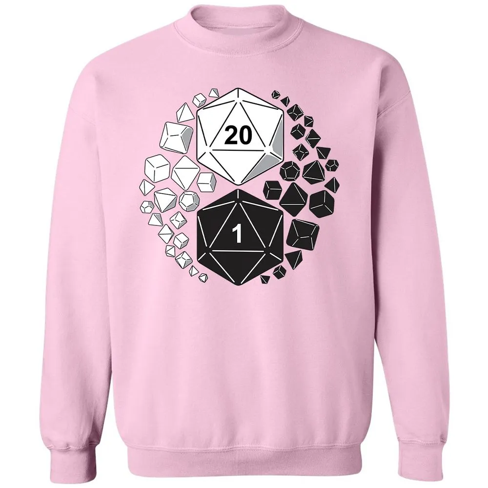 Gaming Yin Yang Classic Unisex Sweatshirt - Light Pink - 3