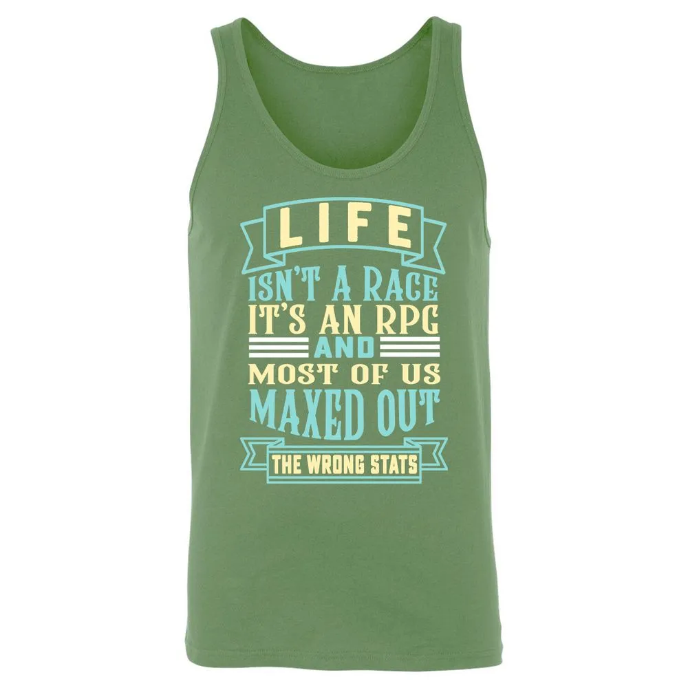Life Is A RPG Unisex Jersey Tank - Leaf - 10