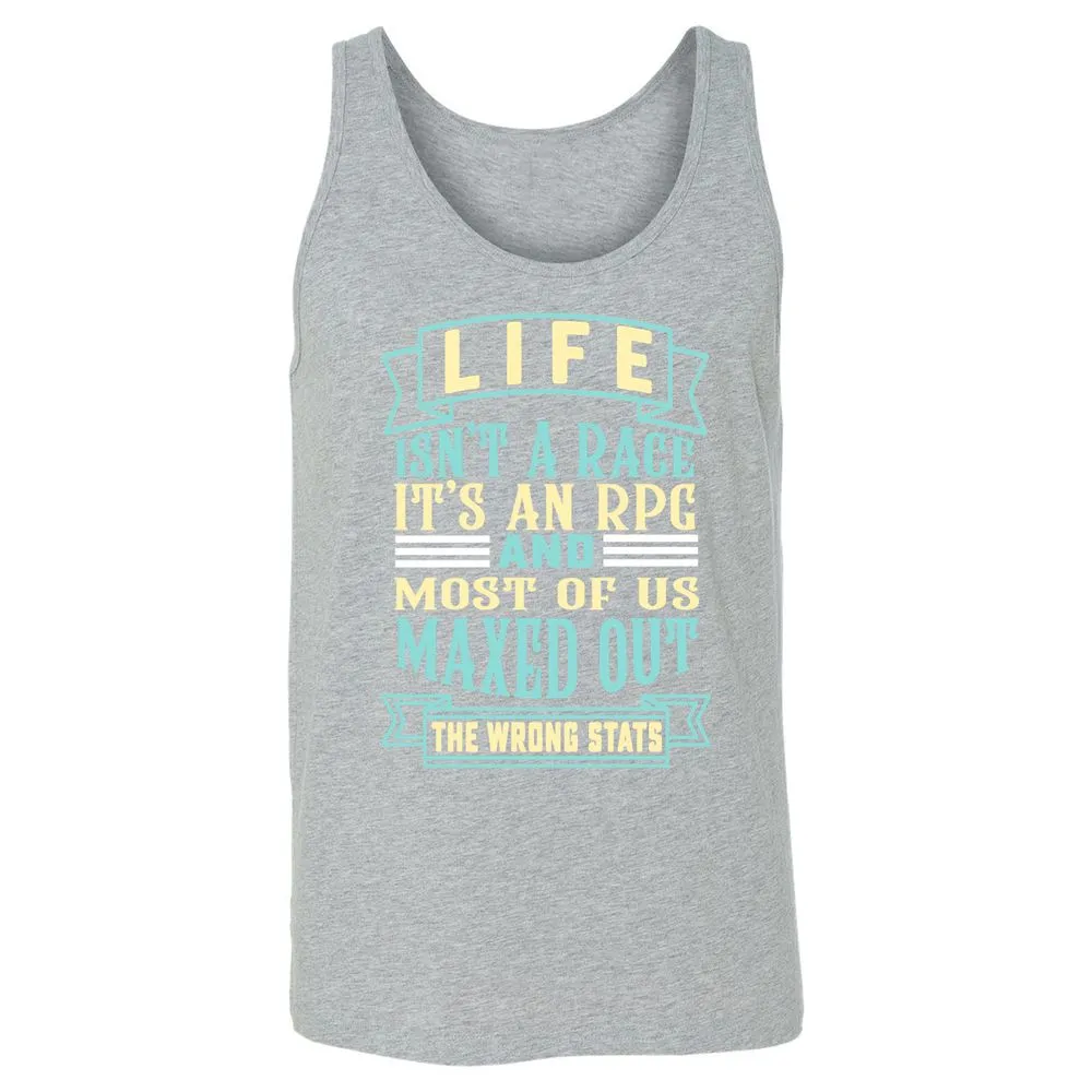 Life Is A RPG Unisex Jersey Tank - Athletic Heather - 4