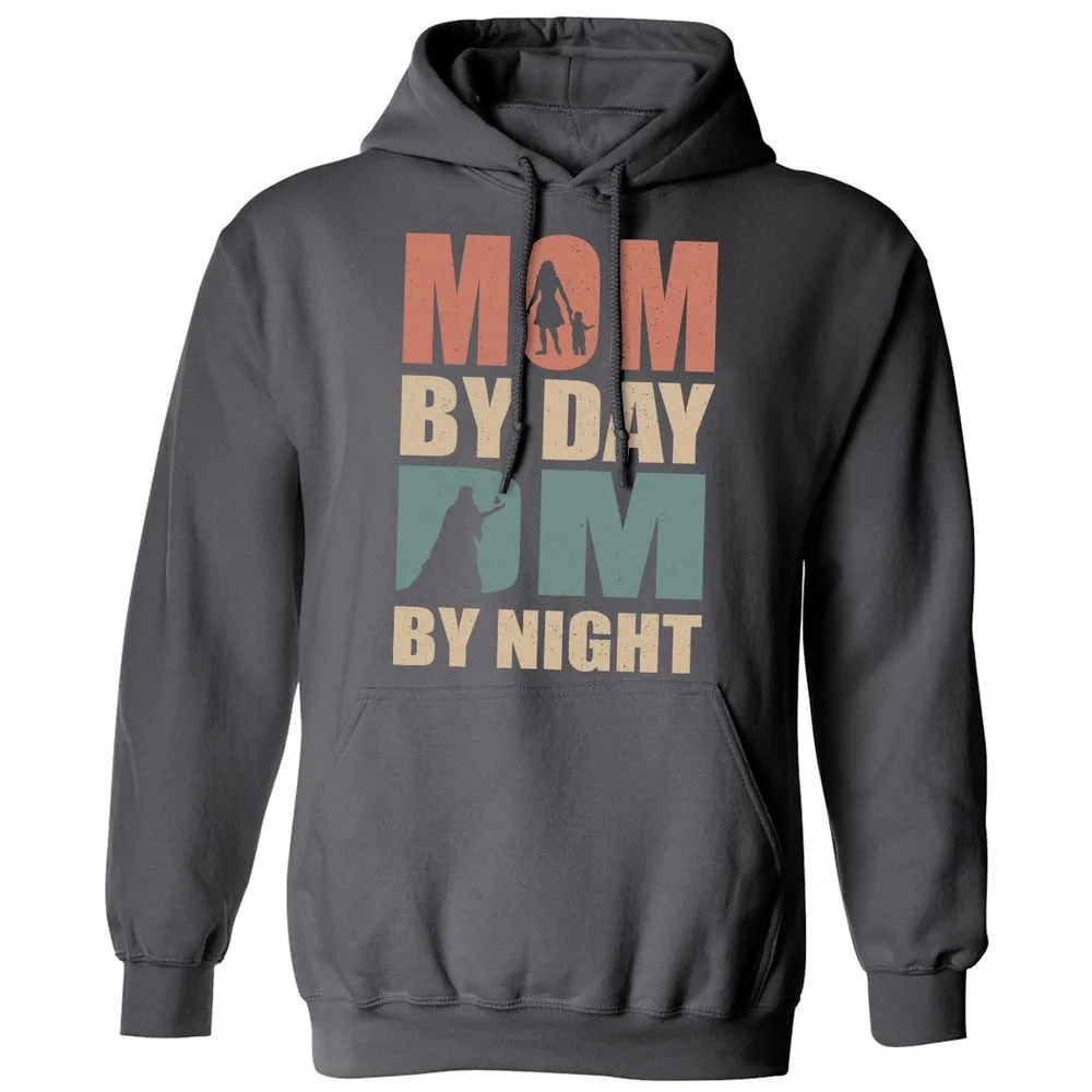 Mom By Day DM By Nigh Classic Unisex Hoodie - Charcoal - 7