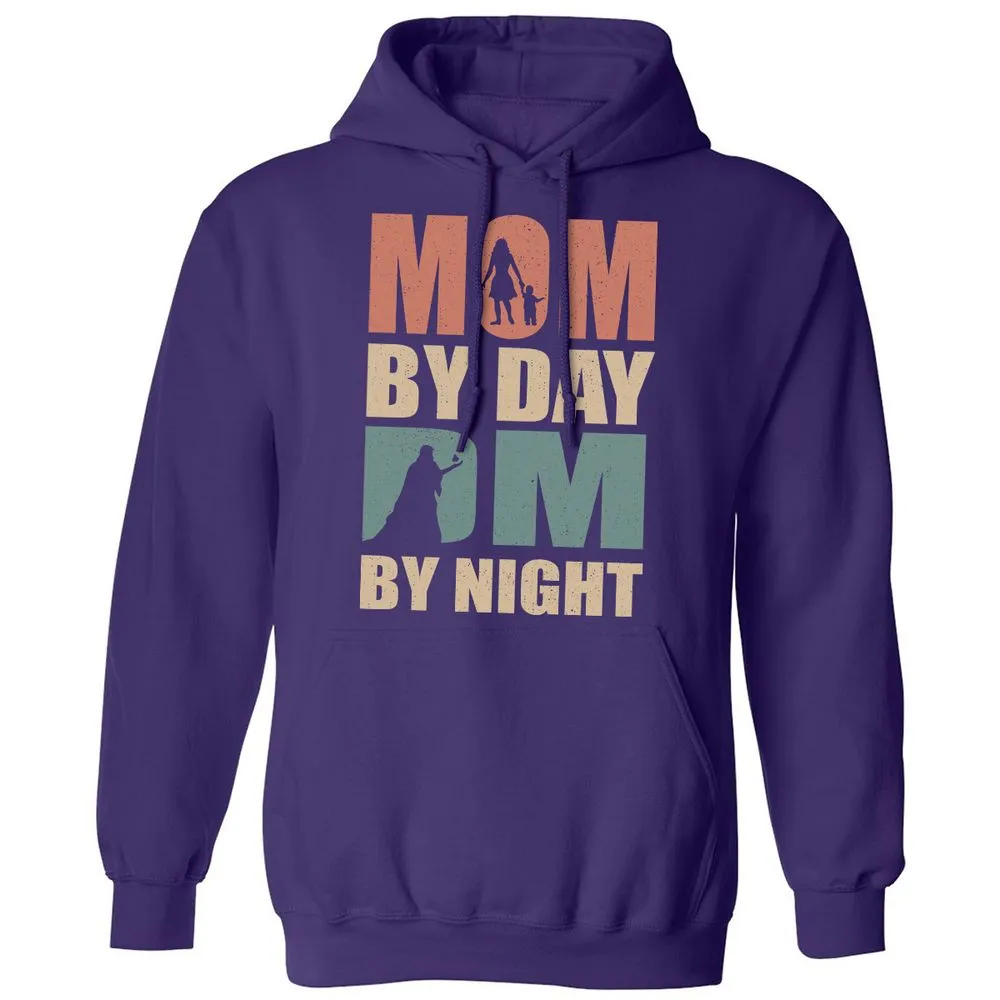 Mom By Day DM By Nigh Classic Unisex Hoodie - Purple - 6