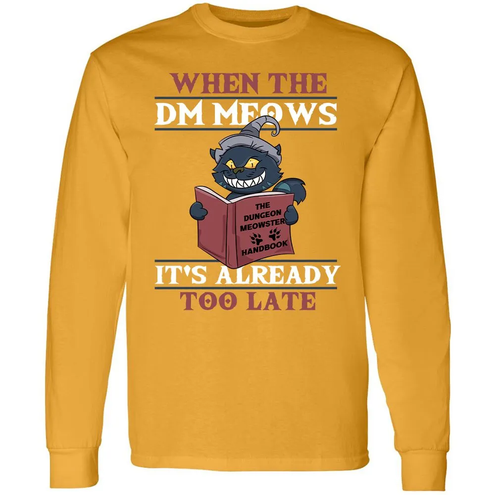 When The DM Meow Long Sleeve T-Shirt - Gold - 9