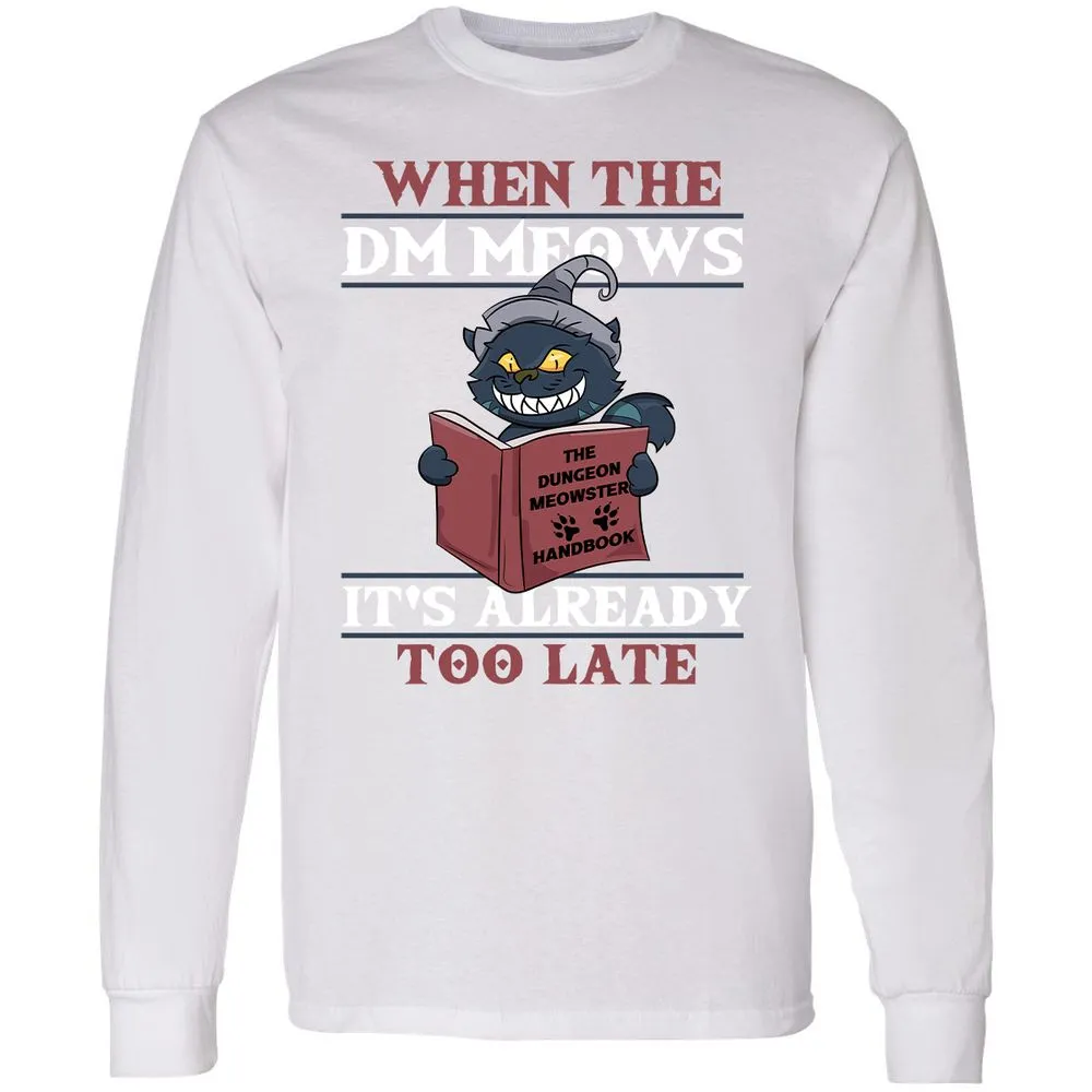 When The DM Meow Long Sleeve T-Shirt - White - 5