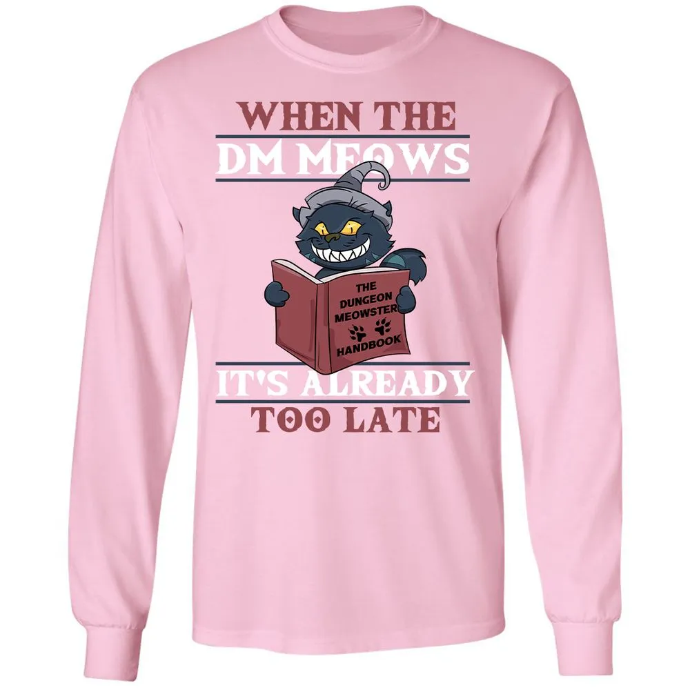 When The DM Meow Long Sleeve T-Shirt - Light Pink - 3