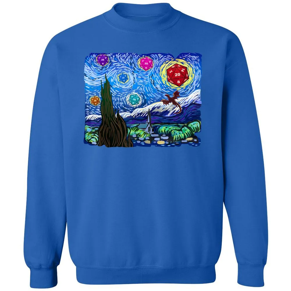 Dragon Starry Night Classic Unisex Sweatshirt - Royal - 9