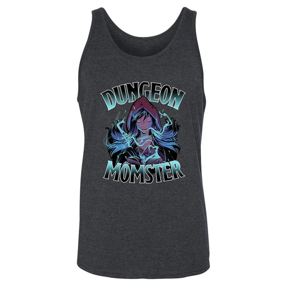 Dungeon Momster Unisex Jersey Tank - Dark Grey Heather - 6