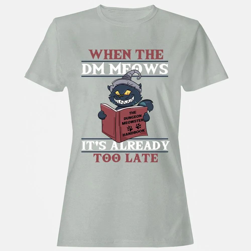 When The DM Meow Women's T-Shirt - Ash - 2