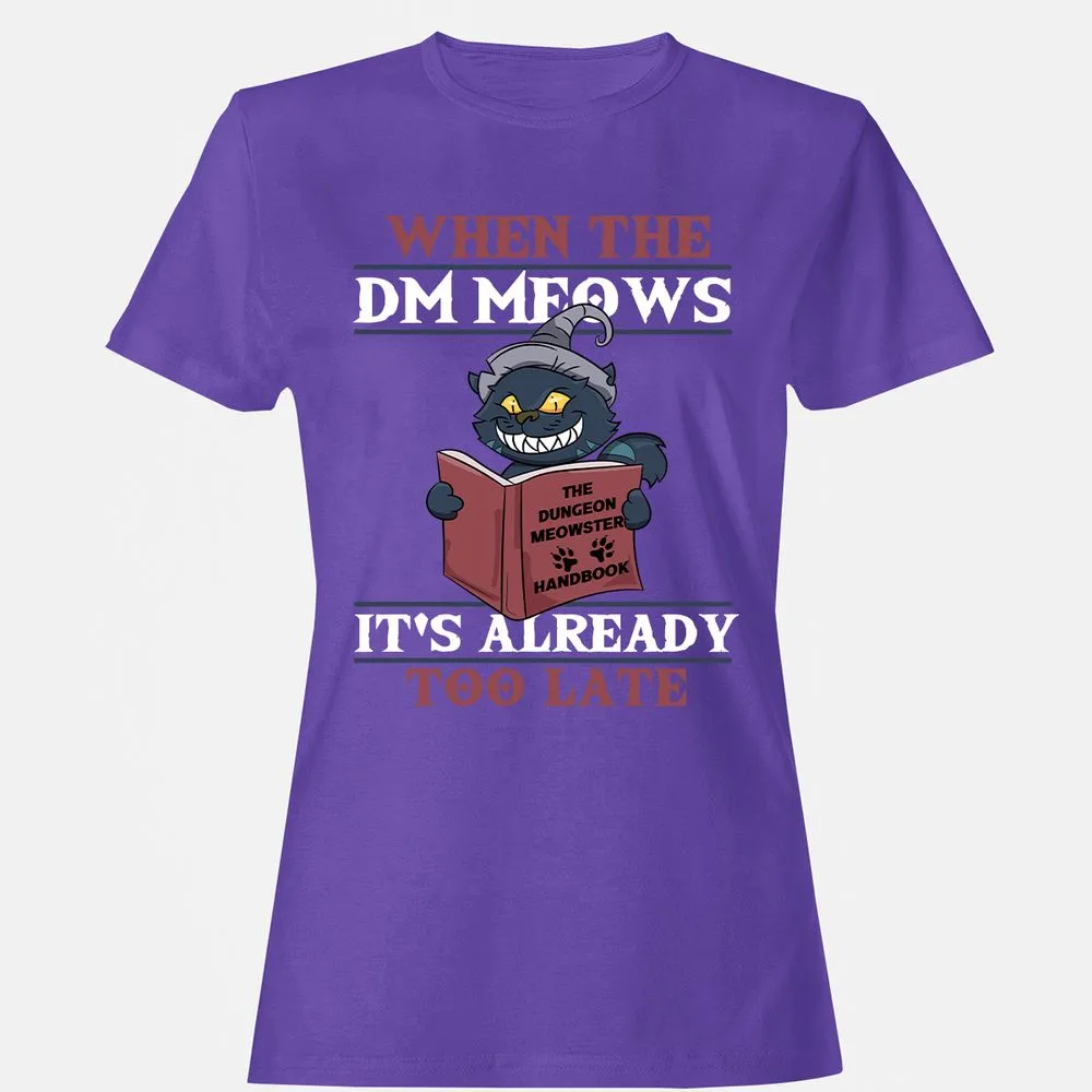 When The DM Meow Women's T-Shirt - Purple - 12