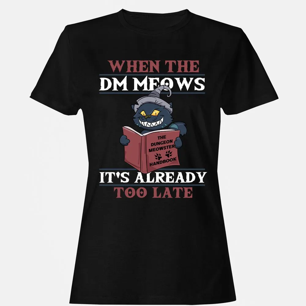 When The DM Meow Women's T-Shirt - Black - 1