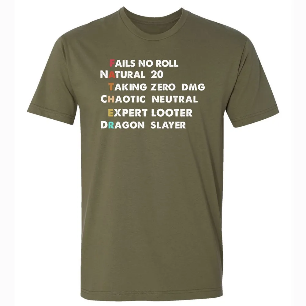 Father D&D Premium Unisex T-Shirt - Military Green - 5