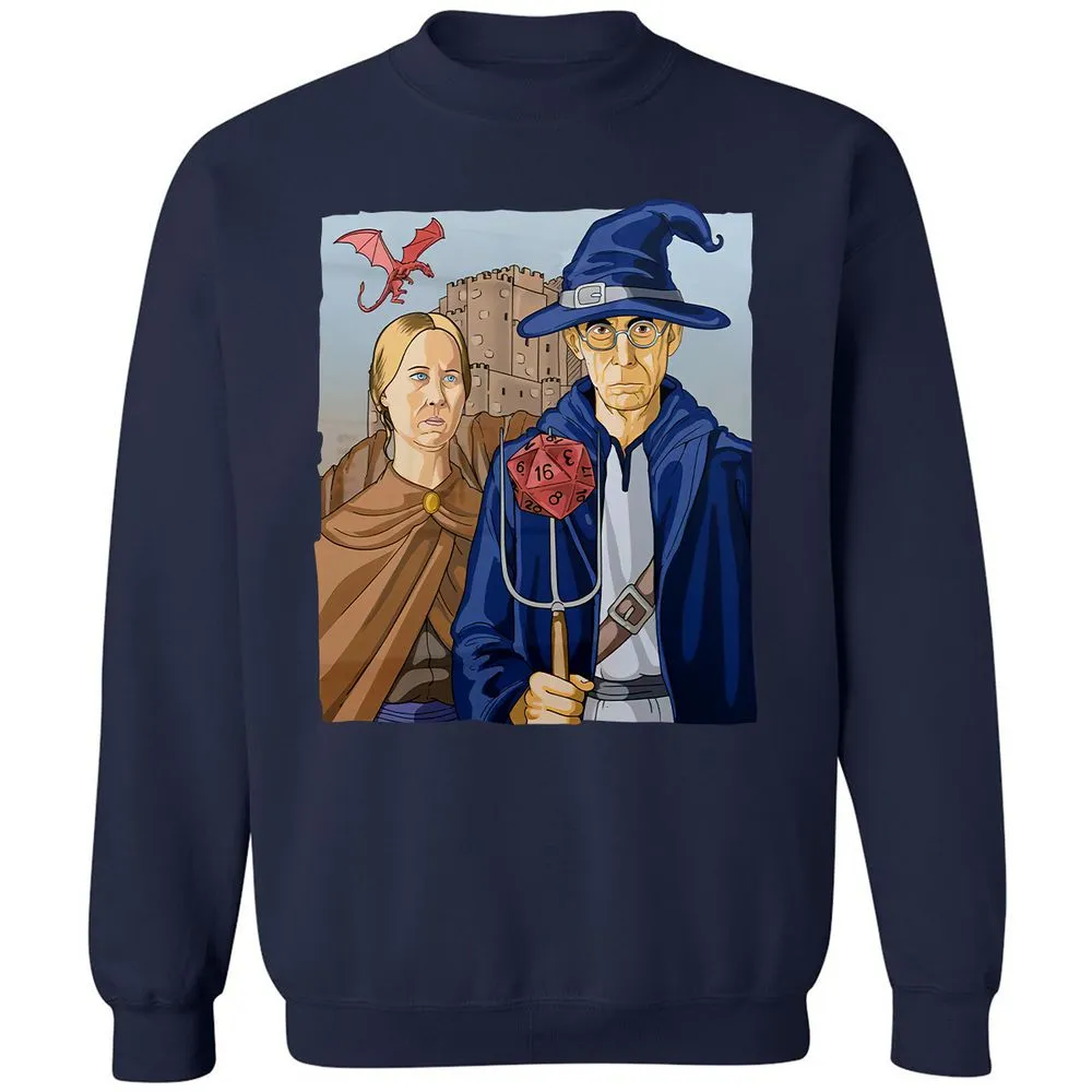 DnD Gothic Classic Unisex Sweatshirt - Navy - 2