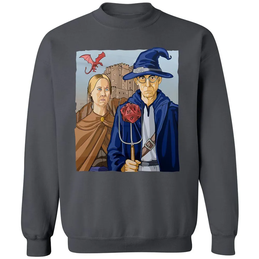 DnD Gothic Classic Unisex Sweatshirt - Charcoal - 7