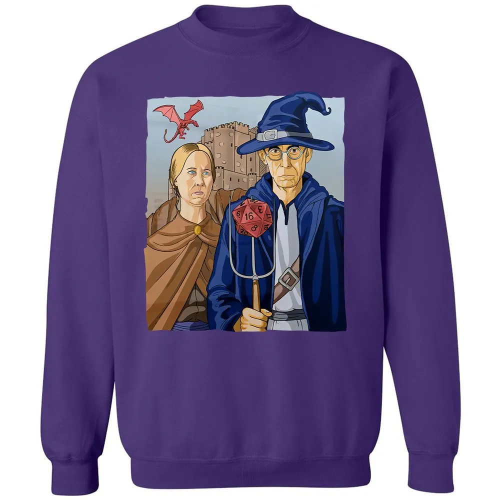 DnD Gothic Classic Unisex Sweatshirt - Purple - 6