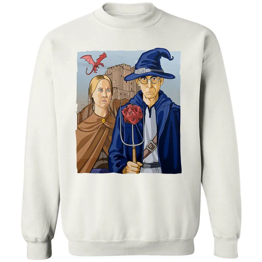 DnD Gothic Classic Unisex Sweatshirt - White - 12