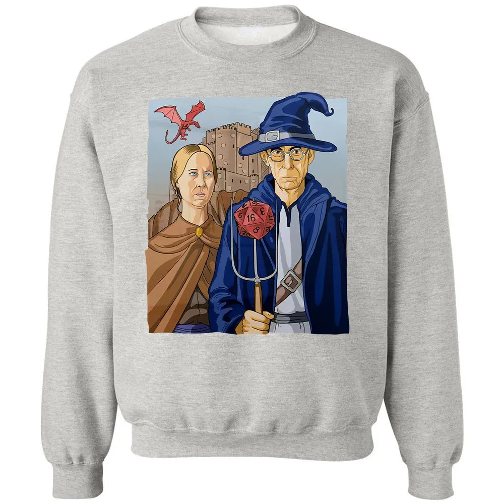 DnD Gothic Classic Unisex Sweatshirt - Ash - 8
