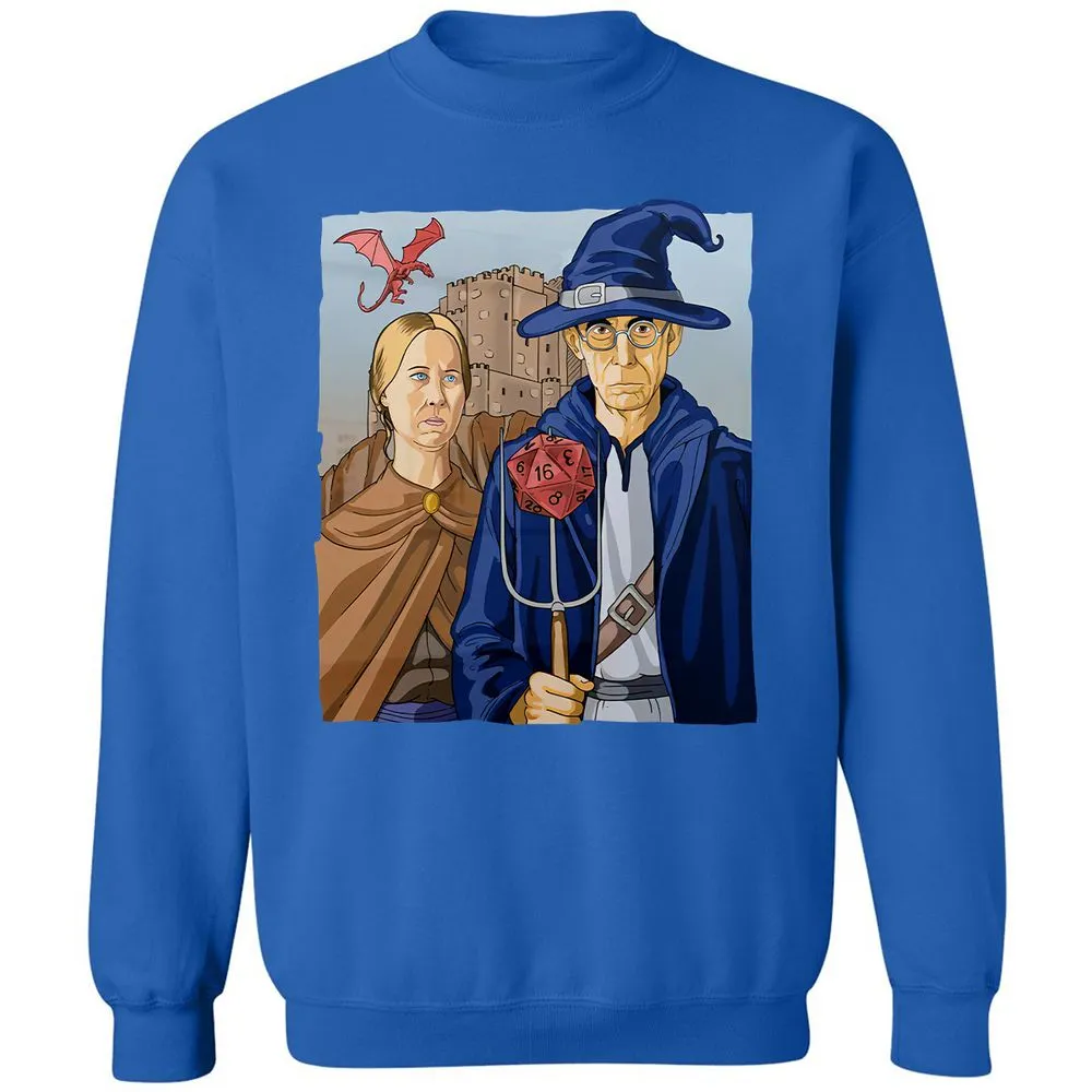 DnD Gothic Classic Unisex Sweatshirt - Royal - 9