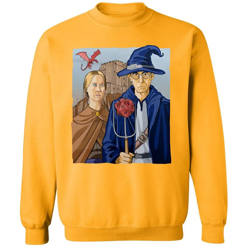 DnD Gothic Classic Unisex Sweatshirt - Gold - 11