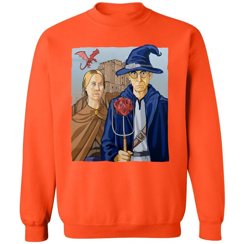 DnD Gothic Classic Unisex Sweatshirt - Orange - 10