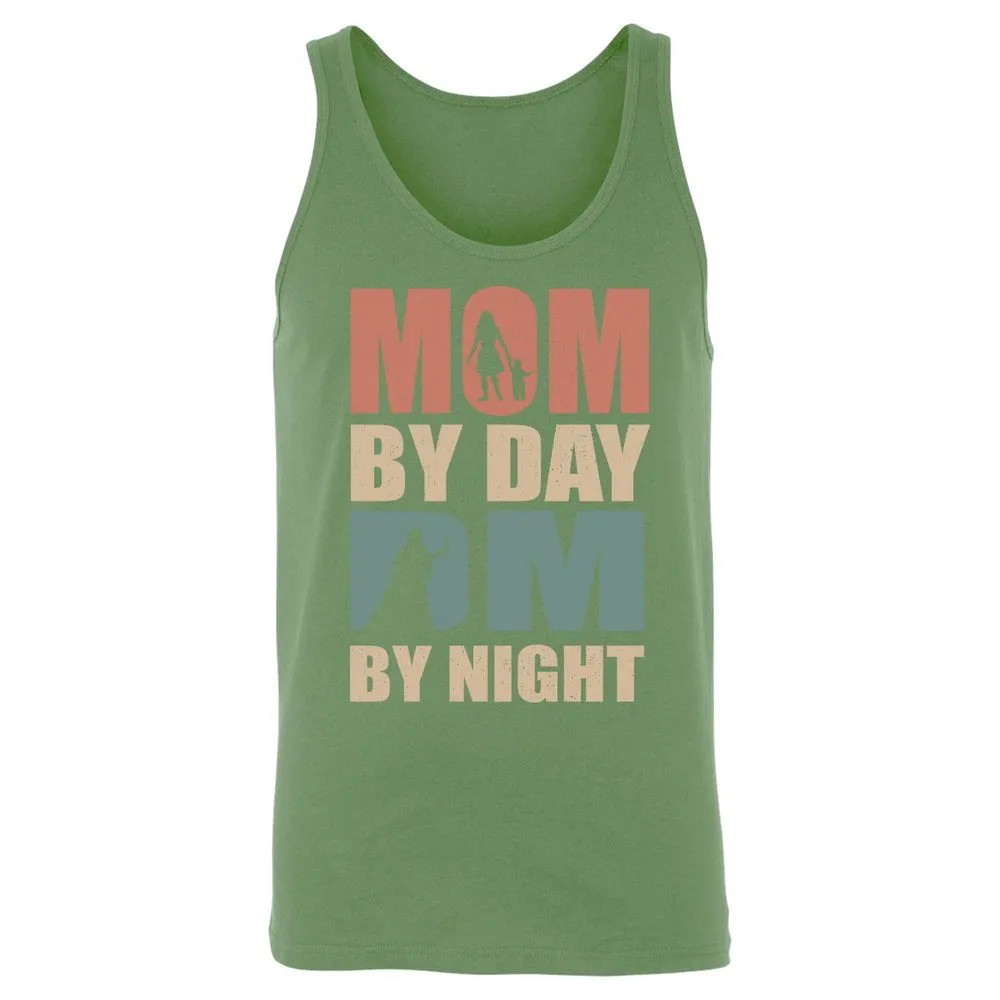Mom By Day DM By Night Unisex Jersey Tank - Leaf - 10