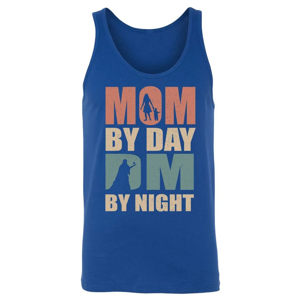 Mom By Day DM By Night Unisex Jersey Tank - True Royal - 13