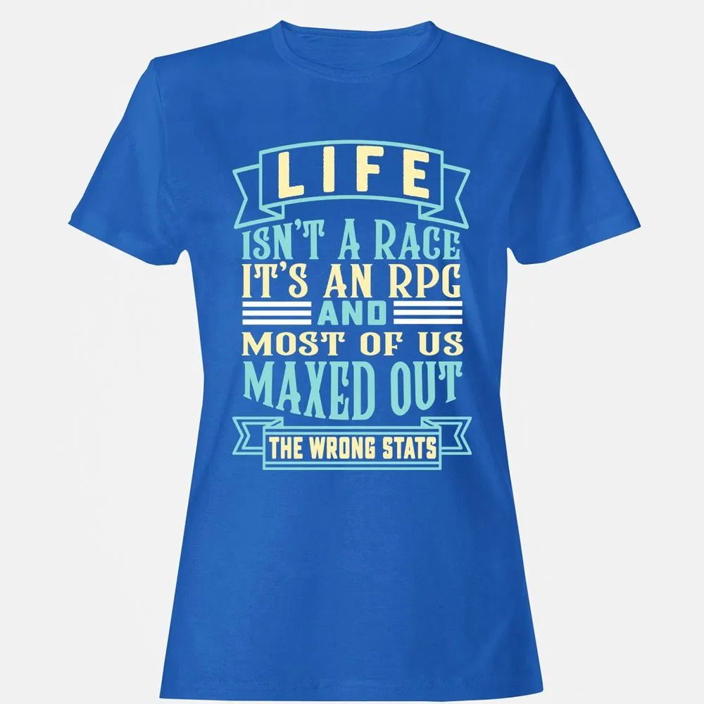 Life Is A RPG Women's T-Shirt - Royal - 14