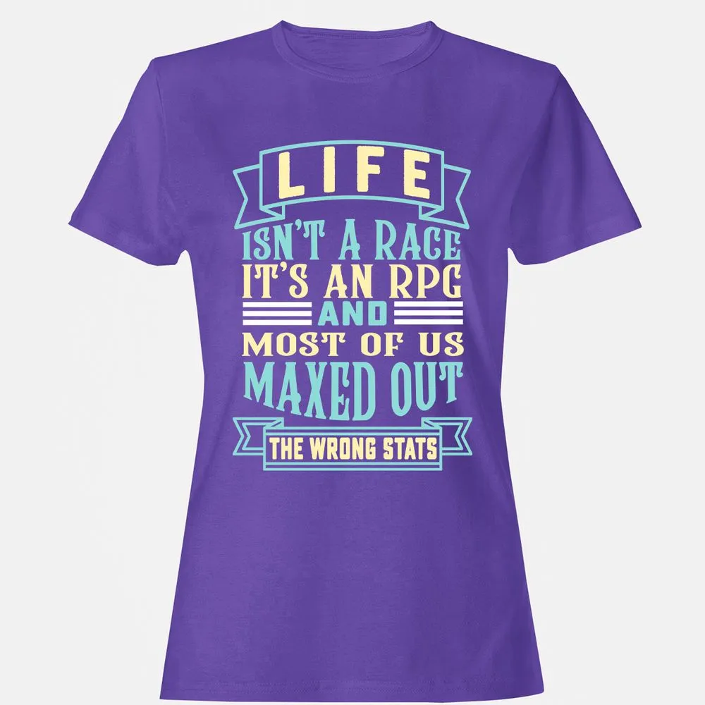 Life Is A RPG Women's T-Shirt - Purple - 12