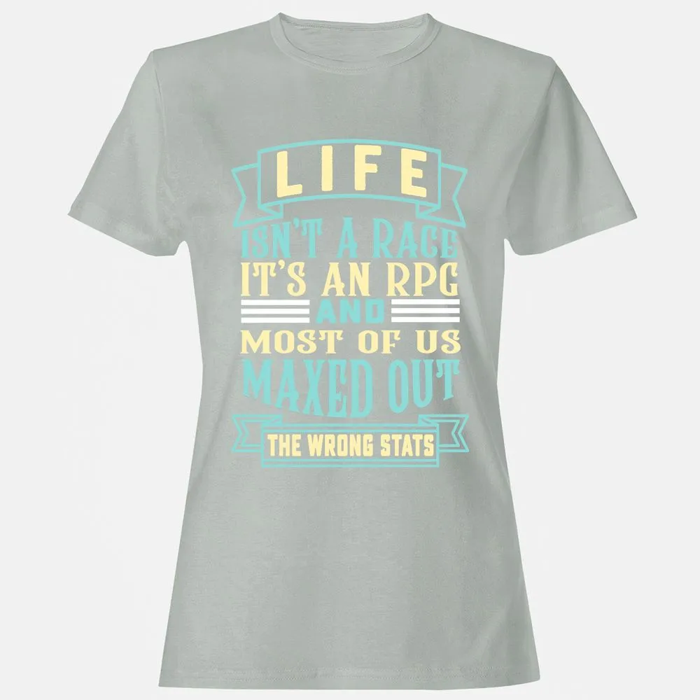 Life Is A RPG Women's T-Shirt - Ash - 2