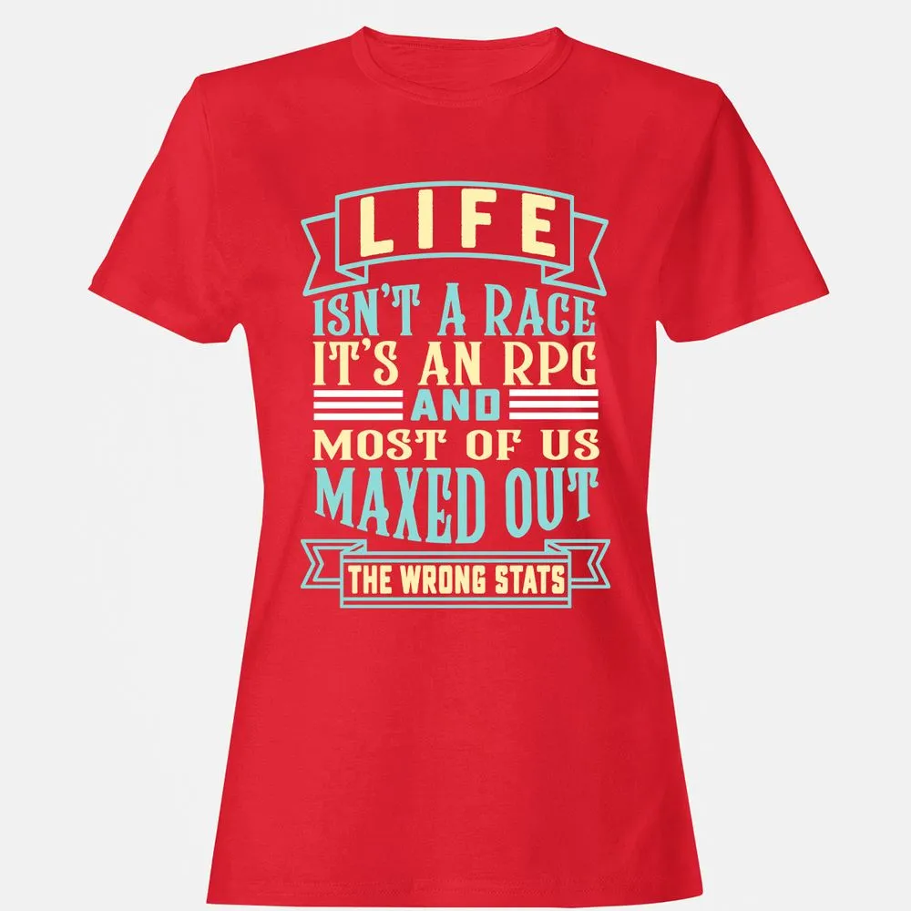 Life Is A RPG Women's T-Shirt - Red - 13
