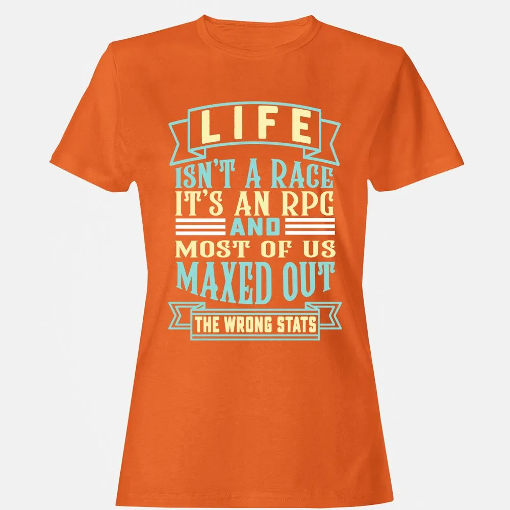 Life Is A RPG Women's T-Shirt - Orange - 11