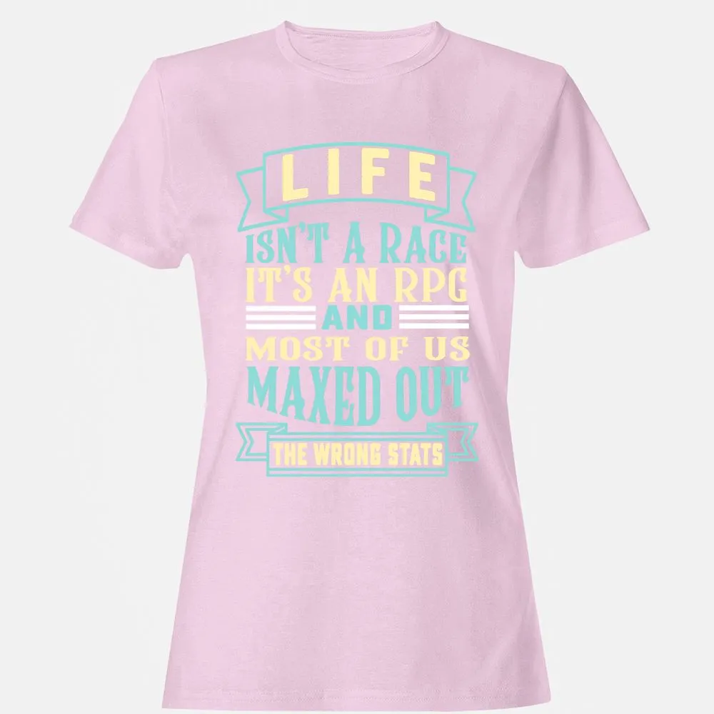 Life Is A RPG Women's T-Shirt - Light Pink - 9