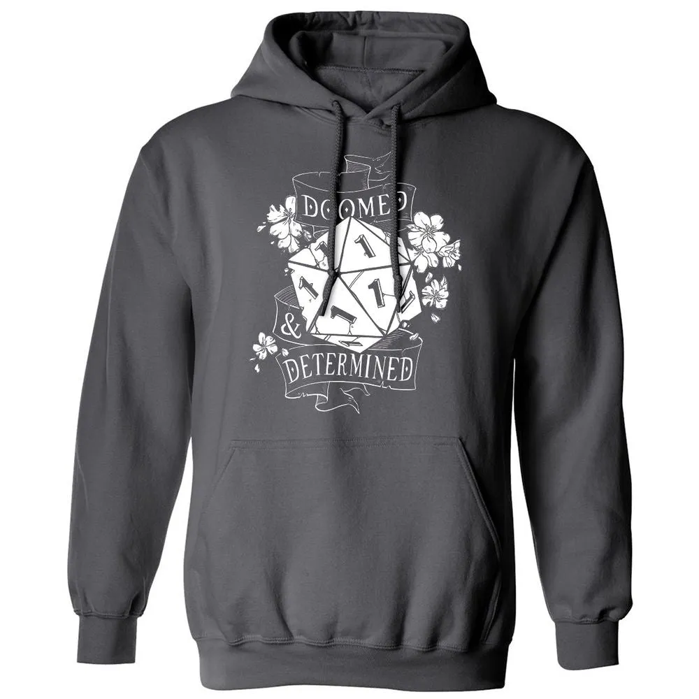 Doomed Determined Classic Unisex Hoodie - Charcoal - 7