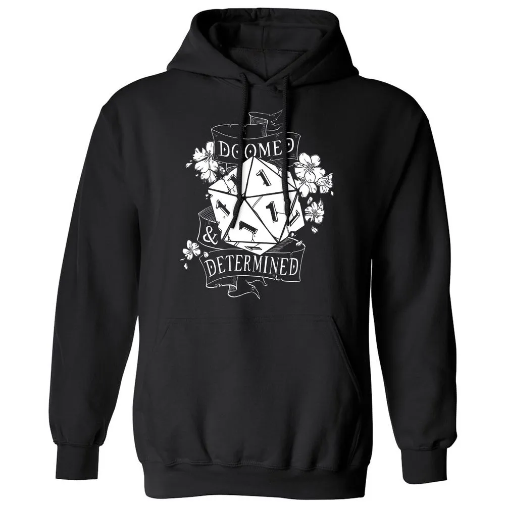 Doomed Determined Classic Unisex Hoodie - Black - 4