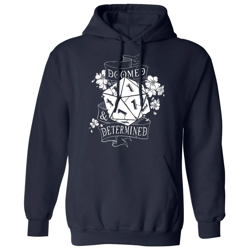 Doomed Determined Classic Unisex Hoodie - Navy - 2