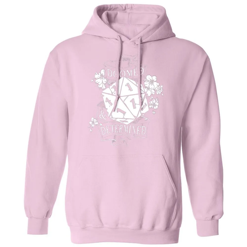 Doomed Determined Classic Unisex Hoodie - Light Pink - 3
