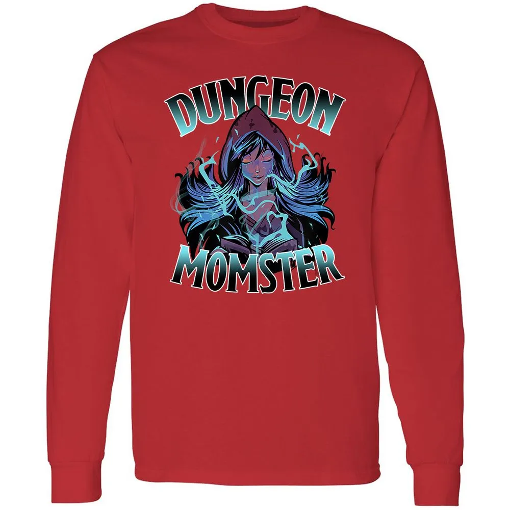 Dungeon Momster Long Sleeve T-Shirt - Red - 14