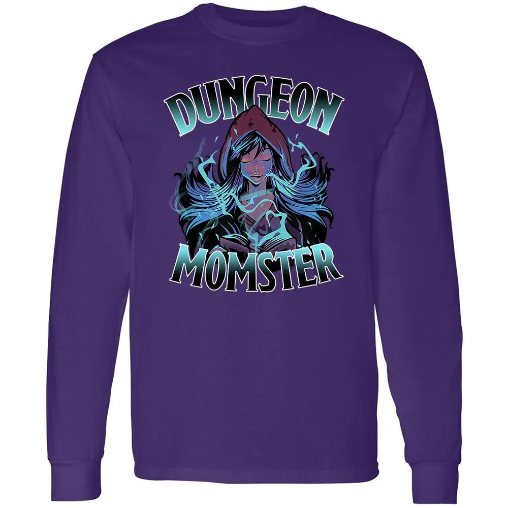 Dungeon Momster Long Sleeve T-Shirt - Purple - 13