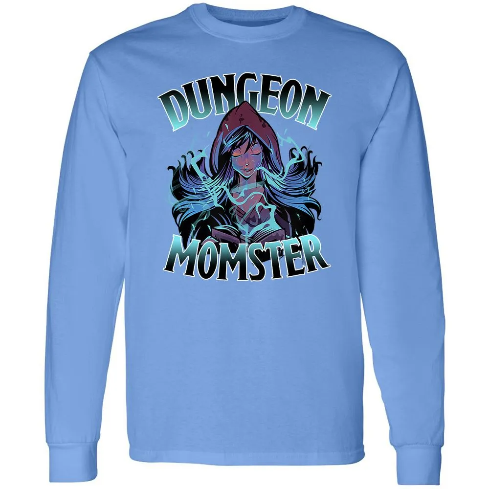 Dungeon Momster Long Sleeve T-Shirt - Carolina Blue - 12