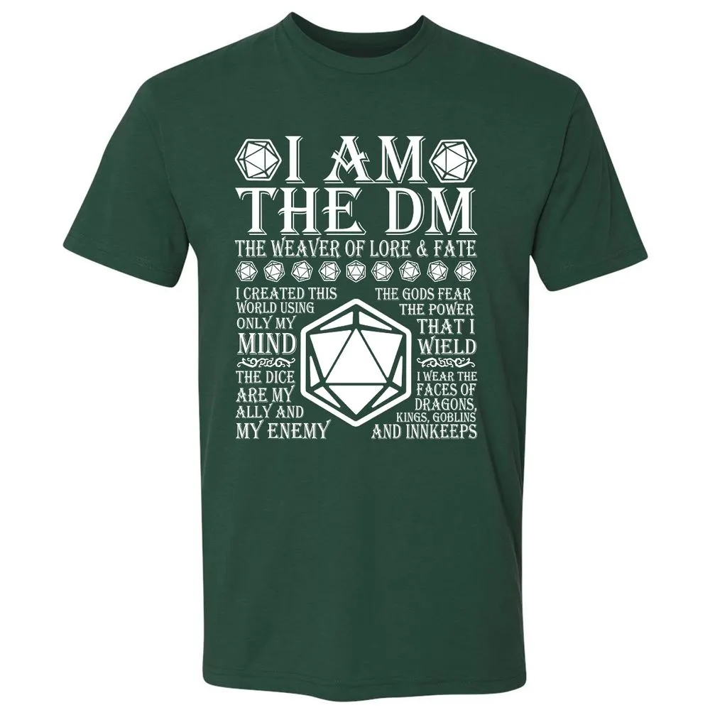 I Am The DM The Weaver Of Lore And Fate Premium Unisex T-Shirt - Forest Green - 13